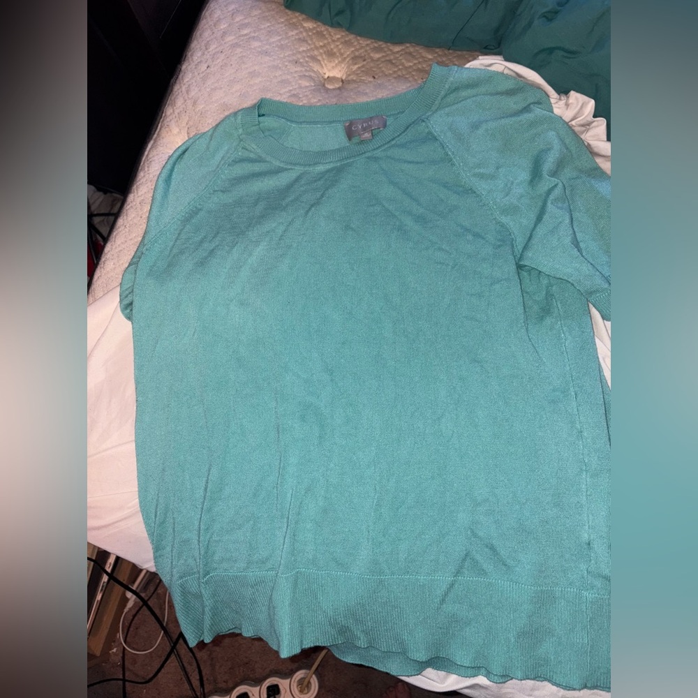 Cyrus Turquoise Top